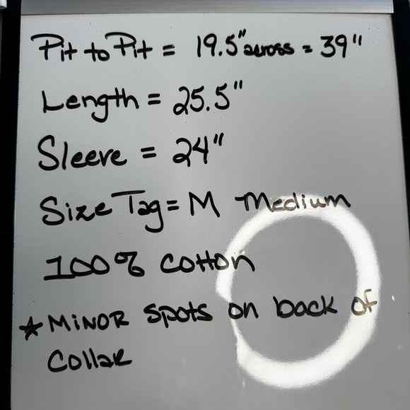 EXPRESS DESIGN STUDIO DRESS SHIRT WOMEN'S Sz M BUTTON-UP Blue With White Collar - Picture 14 of 16